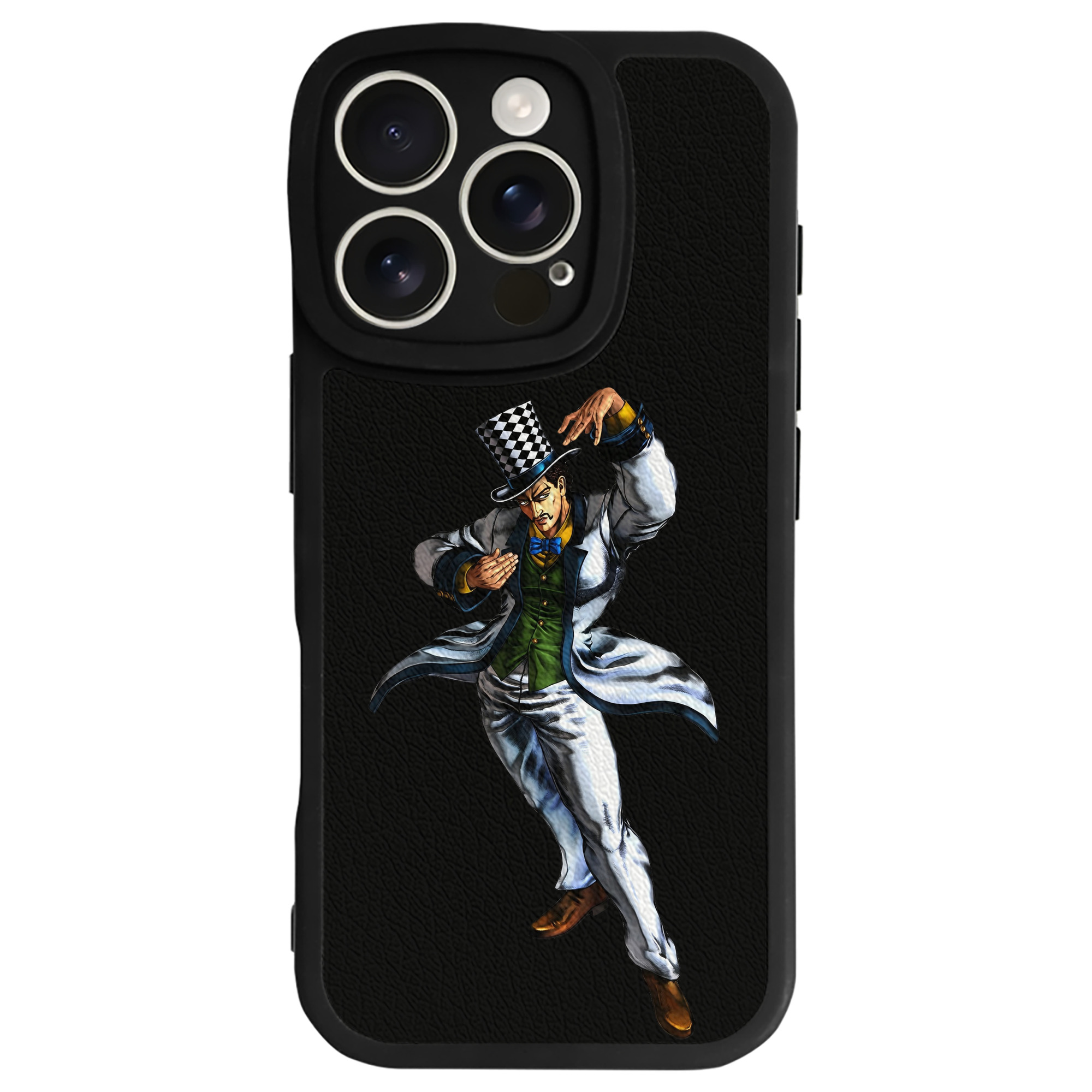 （画像用） ジョジョの奇妙な冒険 ウィル?アントニオ?ツェペリ JoJo's Bizarre Adventure Will Anthonio Zeppeli 【iPhone 16シリーズ対応】シリコンスマホケース（レザー調） 材質：シリコン